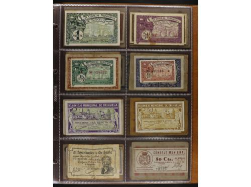 Lote 141 billetes. Varias PROVINCIAS DE ESPAÑA. Resto de col