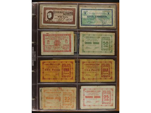 Lote 141 billetes. Varias PROVINCIAS DE ESPAÑA. Resto de col