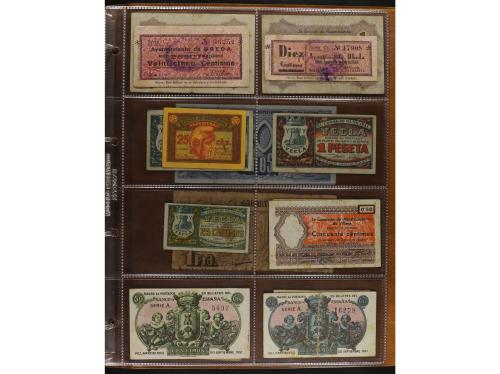 Lote 141 billetes. Varias PROVINCIAS DE ESPAÑA. Resto de col