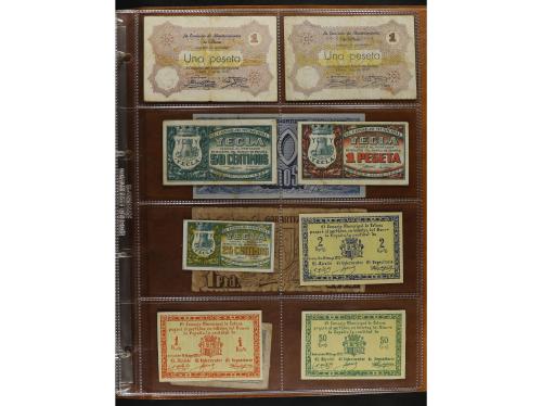Lote 141 billetes. Varias PROVINCIAS DE ESPAÑA. Resto de col