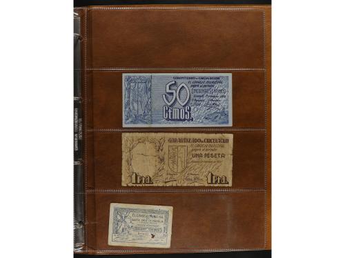 Lote 141 billetes. Varias PROVINCIAS DE ESPAÑA. Resto de col