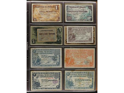 Lote 460 billetes. CATALUNYA. Muy interesante resto de colec