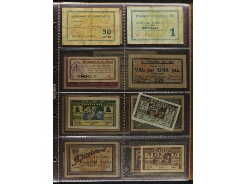 Lote 460 billetes. CATALUNYA. Muy interesante resto de colec
