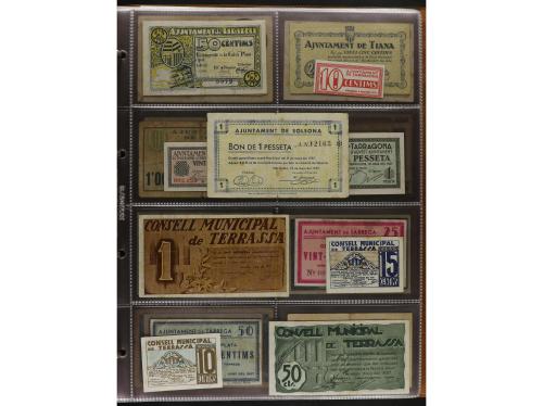 Lote 460 billetes. CATALUNYA. Muy interesante resto de colec