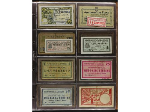 Lote 460 billetes. CATALUNYA. Muy interesante resto de colec