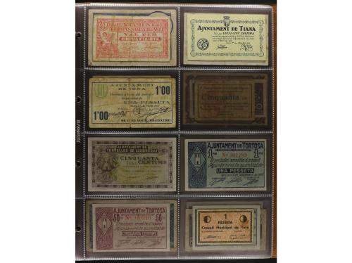 Lote 460 billetes. CATALUNYA. Muy interesante resto de colec