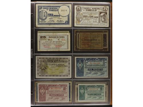 Lote 460 billetes. CATALUNYA. Muy interesante resto de colec