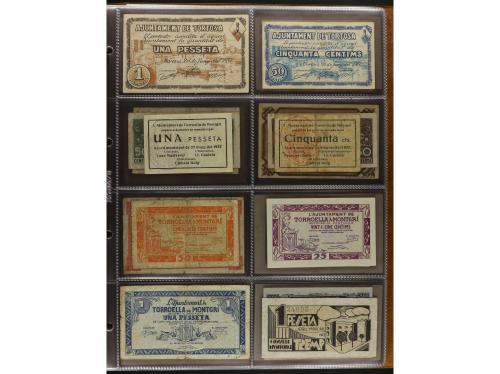 Lote 460 billetes. CATALUNYA. Muy interesante resto de colec
