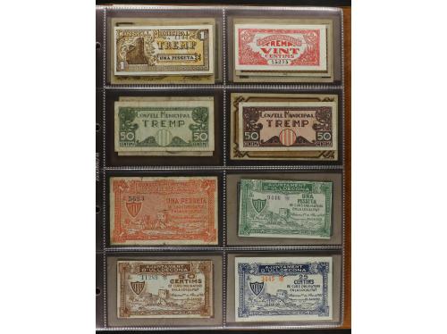 Lote 460 billetes. CATALUNYA. Muy interesante resto de colec