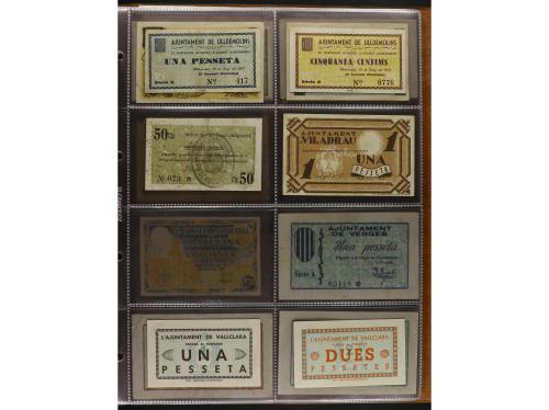 Lote 460 billetes. CATALUNYA. Muy interesante resto de colec