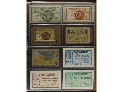 Lote 460 billetes. CATALUNYA. Muy interesante resto de colec