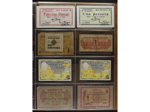 Lote 460 billetes. CATALUNYA. Muy interesante resto de colec