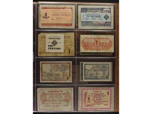 Lote 460 billetes. CATALUNYA. Muy interesante resto de colec