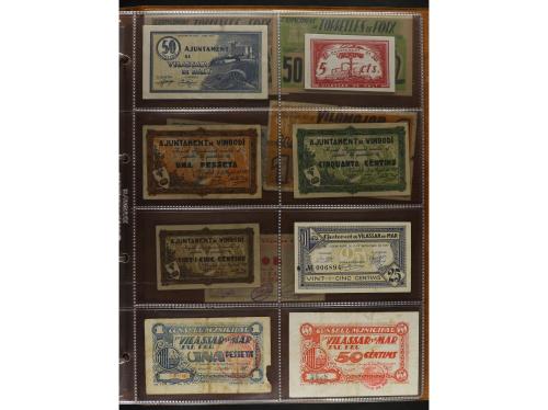 Lote 460 billetes. CATALUNYA. Muy interesante resto de colec