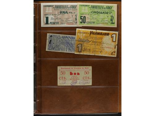 Lote 460 billetes. CATALUNYA. Muy interesante resto de colec