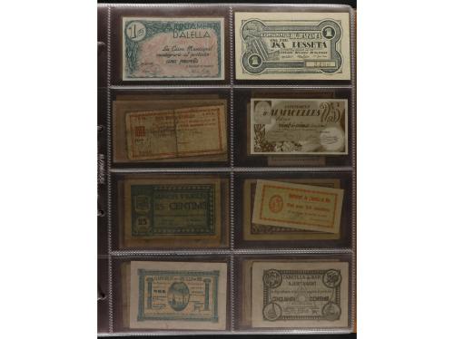 Lote 460 billetes. CATALUNYA. Muy interesante resto de colec