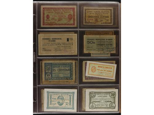 Lote 460 billetes. CATALUNYA. Muy interesante resto de colec
