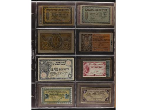 Lote 460 billetes. CATALUNYA. Muy interesante resto de colec