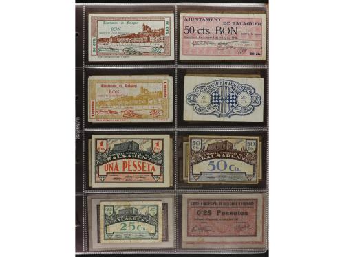 Lote 460 billetes. CATALUNYA. Muy interesante resto de colec