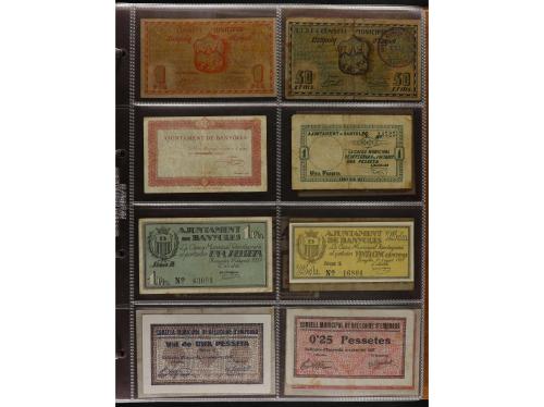 Lote 460 billetes. CATALUNYA. Muy interesante resto de colec