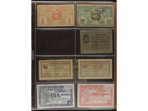 Lote 460 billetes. CATALUNYA. Muy interesante resto de colec