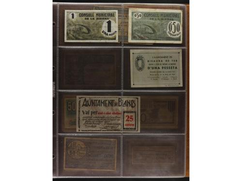 Lote 460 billetes. CATALUNYA. Muy interesante resto de colec