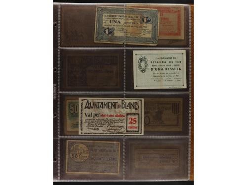 Lote 460 billetes. CATALUNYA. Muy interesante resto de colec