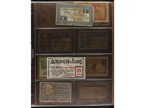 Lote 460 billetes. CATALUNYA. Muy interesante resto de colec