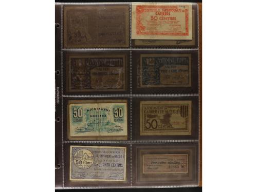 Lote 460 billetes. CATALUNYA. Muy interesante resto de colec