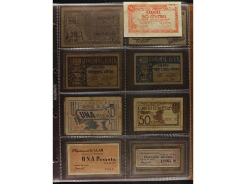Lote 460 billetes. CATALUNYA. Muy interesante resto de colec
