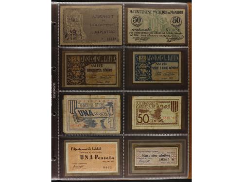 Lote 460 billetes. CATALUNYA. Muy interesante resto de colec