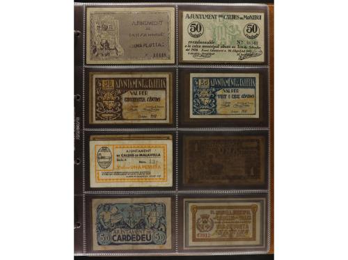 Lote 460 billetes. CATALUNYA. Muy interesante resto de colec