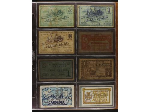 Lote 460 billetes. CATALUNYA. Muy interesante resto de colec