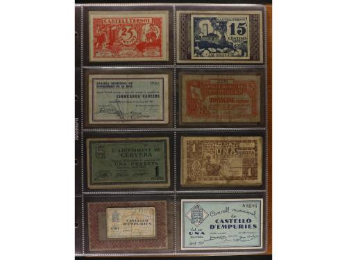 Lote 460 billetes. CATALUNYA. Muy interesante resto de colec
