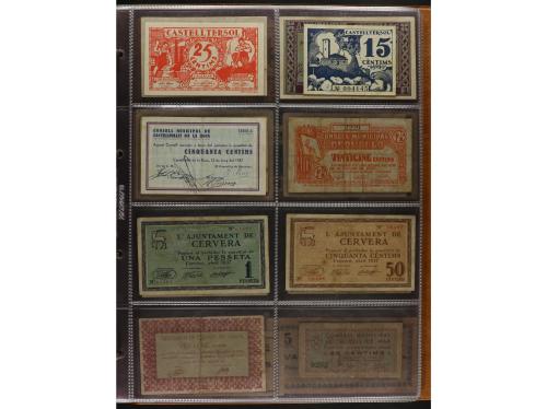 Lote 460 billetes. CATALUNYA. Muy interesante resto de colec