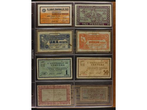 Lote 460 billetes. CATALUNYA. Muy interesante resto de colec