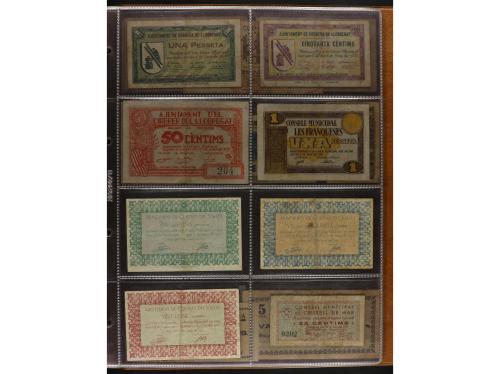 Lote 460 billetes. CATALUNYA. Muy interesante resto de colec