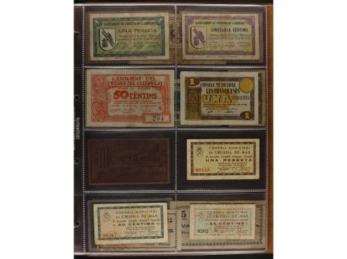 Lote 460 billetes. CATALUNYA. Muy interesante resto de colec