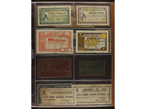 Lote 460 billetes. CATALUNYA. Muy interesante resto de colec