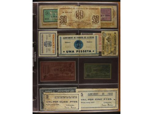 Lote 460 billetes. CATALUNYA. Muy interesante resto de colec