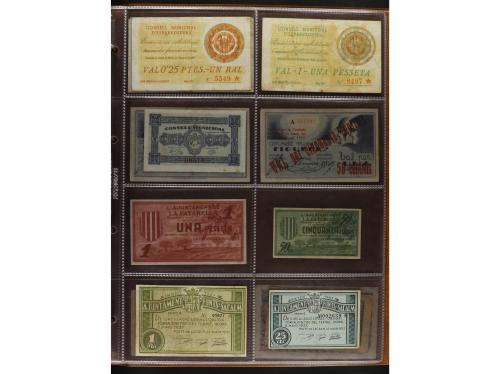Lote 460 billetes. CATALUNYA. Muy interesante resto de colec