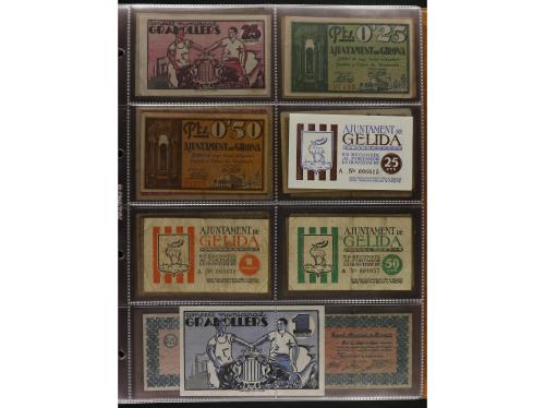 Lote 460 billetes. CATALUNYA. Muy interesante resto de colec