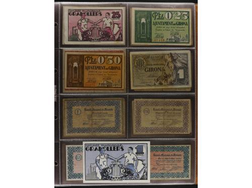 Lote 460 billetes. CATALUNYA. Muy interesante resto de colec