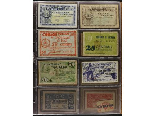 Lote 460 billetes. CATALUNYA. Muy interesante resto de colec