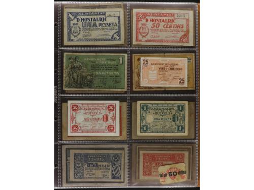 Lote 460 billetes. CATALUNYA. Muy interesante resto de colec
