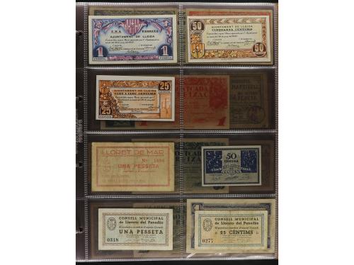 Lote 460 billetes. CATALUNYA. Muy interesante resto de colec