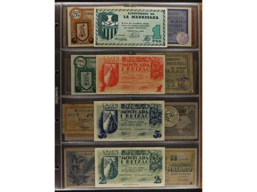 Lote 460 billetes. CATALUNYA. Muy interesante resto de colec