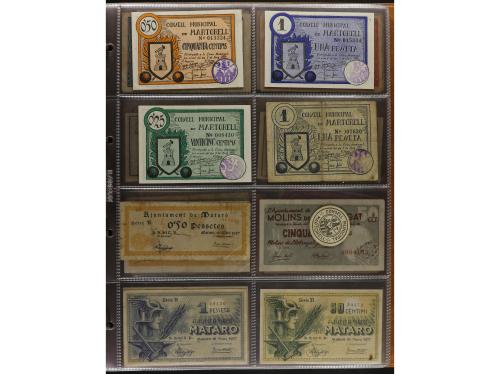 Lote 460 billetes. CATALUNYA. Muy interesante resto de colec