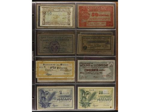 Lote 460 billetes. CATALUNYA. Muy interesante resto de colec