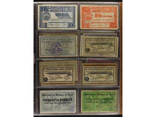 Lote 460 billetes. CATALUNYA. Muy interesante resto de colec